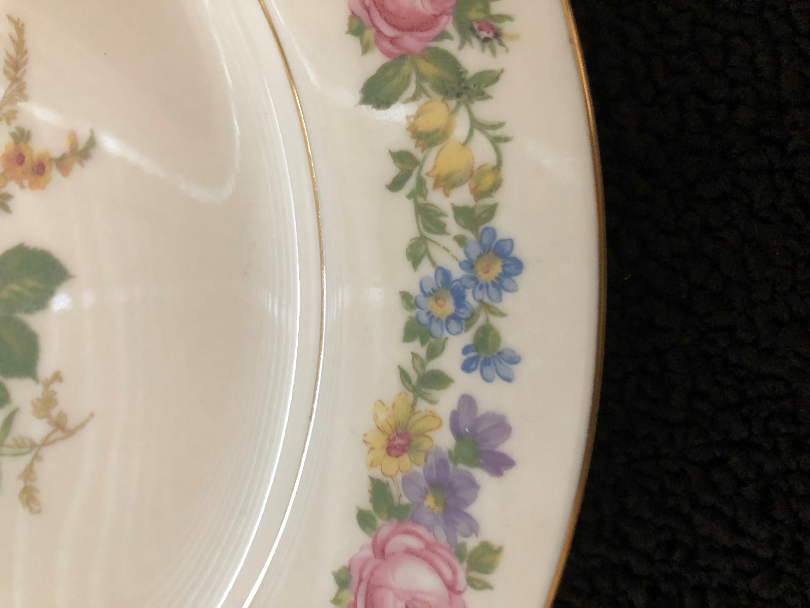 Czechoslovakia China Design # 23458  set of 2 dinner plates pre-owned