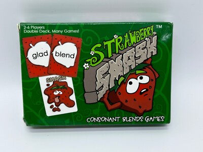 Strawberry Smash Consonant Blends Games by Kendore Learning Double Deck
