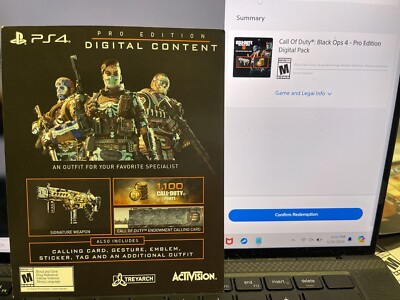 Call of Duty Black Ops IIII 4 Pro Edition Digital Pack (PlayStation 4)