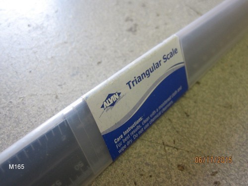 Alvin 241BP Eng Chain Scale Plastic Triangular