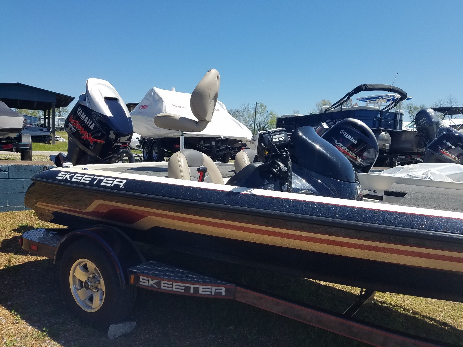 2008 Skeeter bass boat ZX190 with Yamaha HPDI 175HP clean used fishing tournamnt