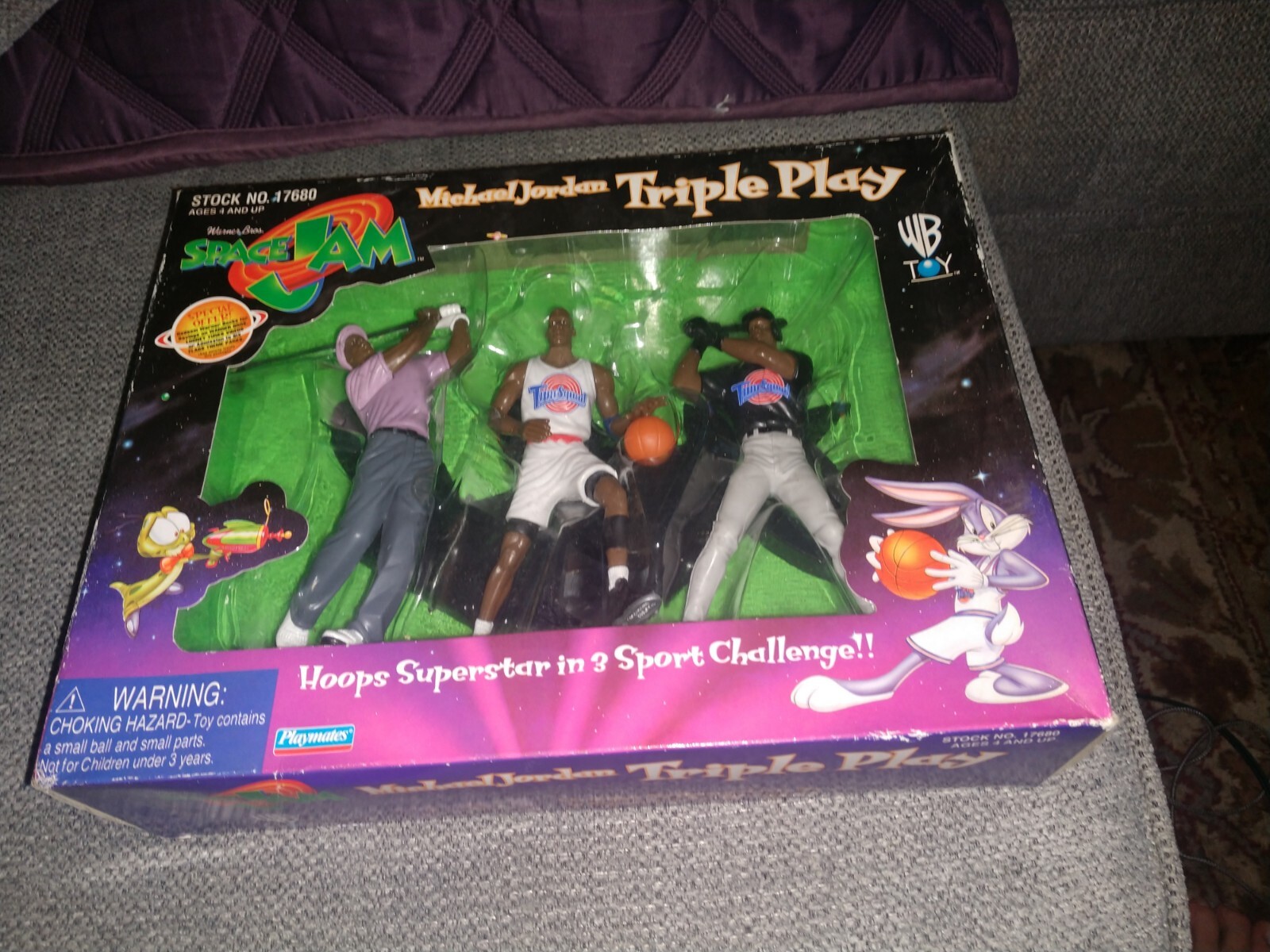 スポーツ選手 SPACE JAM Michael Jordan Triple Play Vintage Michael Jordan Triple Play Space Jam Figure Set