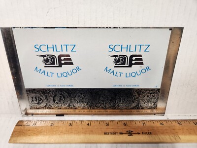 Schlitz Malt Liquor Beer Sheet Unrolled Steel Can Antique Vintage 12Oz Milwaukee
