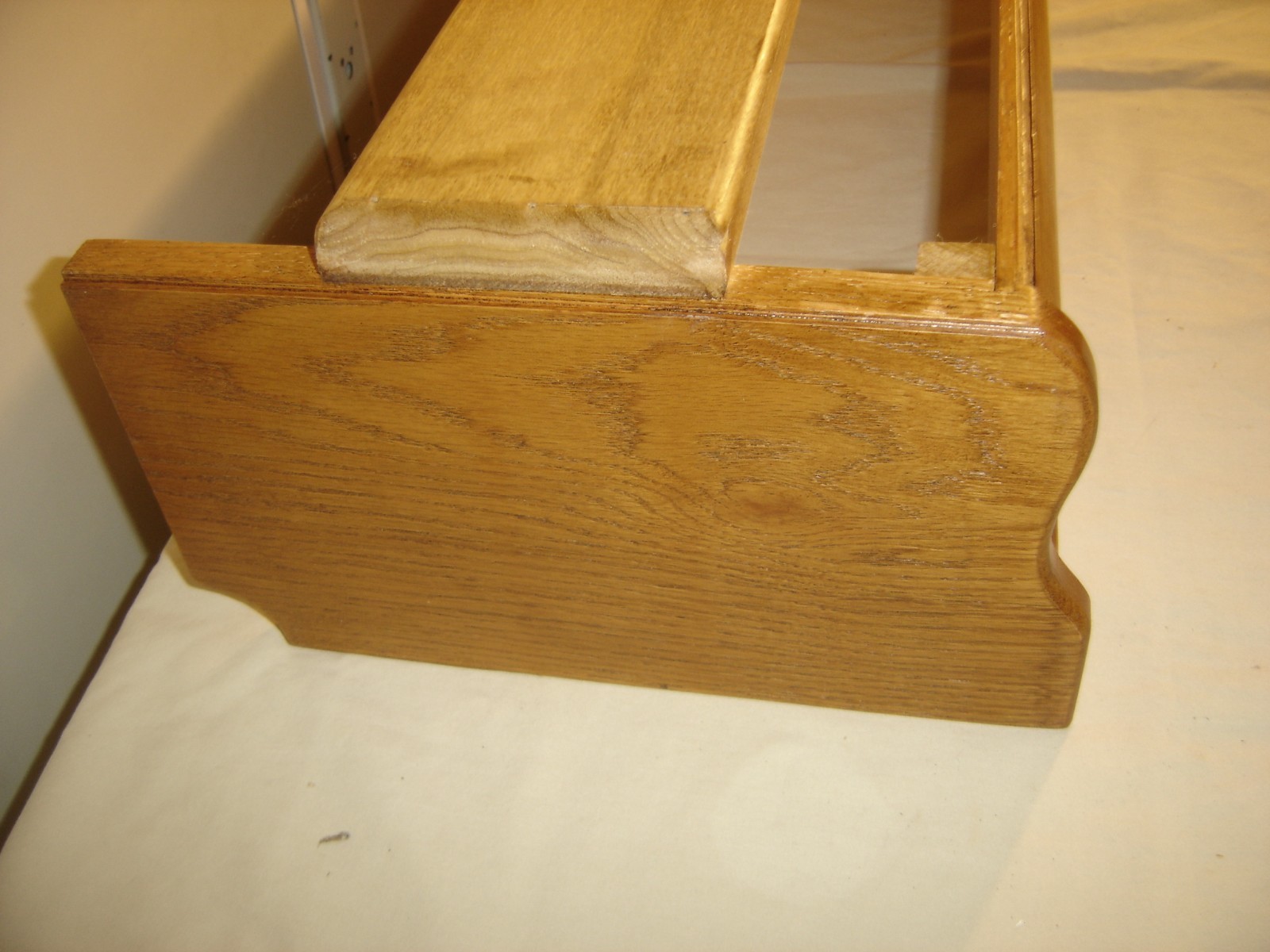 Replacement Oak Ogee Stacking Bookcase Base - Globe-Macey - finished  9992