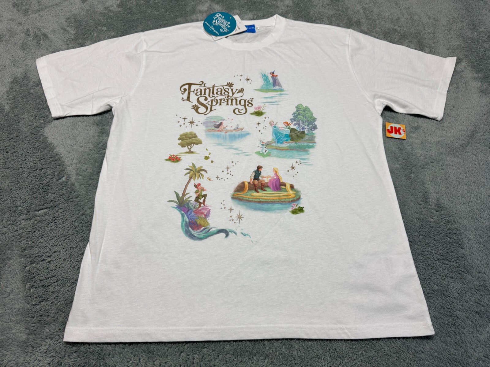 NEW Tokyo Disney Sea Fantasy Springs Shirt Large White
