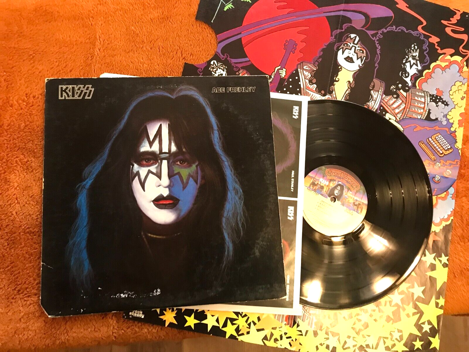KISS Ace Frehley Solo LP 1978 Casablanca NBLP 7121 OG w