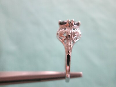 Pre-owned Real Black Diamonds Inc 2.25ct Real Black Diamond Ring,vintage Edwardian Style,appraisal,free Dia Tester