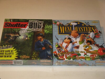 ShutterBug &Menu Masters NEW Calliope family board game lot photographer recipes
