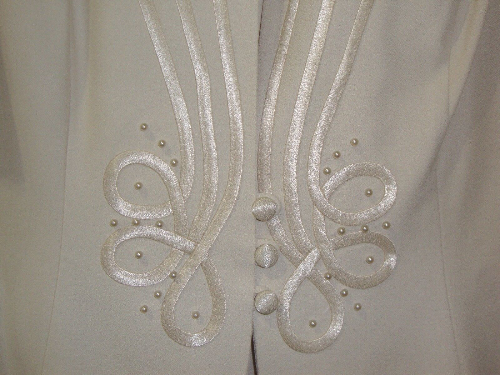 NEW Size 18 Suit Jacket and Long Shirt Mother of Bride,Groom Maxi  Cream Color