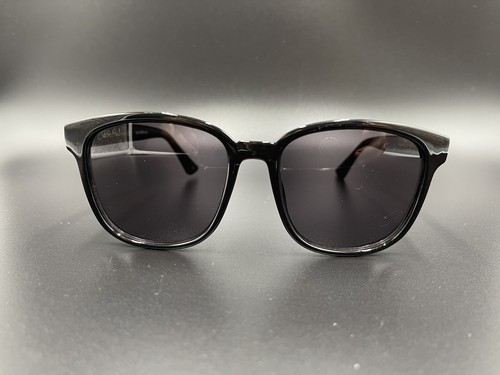 Pre-owned Gucci Gg0637sk 003 Black Frames Black Lens 56-18 Authentic Sunglasses Italy In Brown
