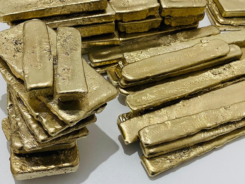 1000 Grams Scrap Gold Bar For Gold Recovery Melted Different Computer Coins Pins