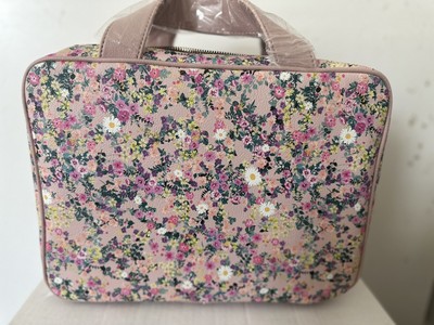 Betsey Johnson Floral Bow Cosmetic Case Bag NWT