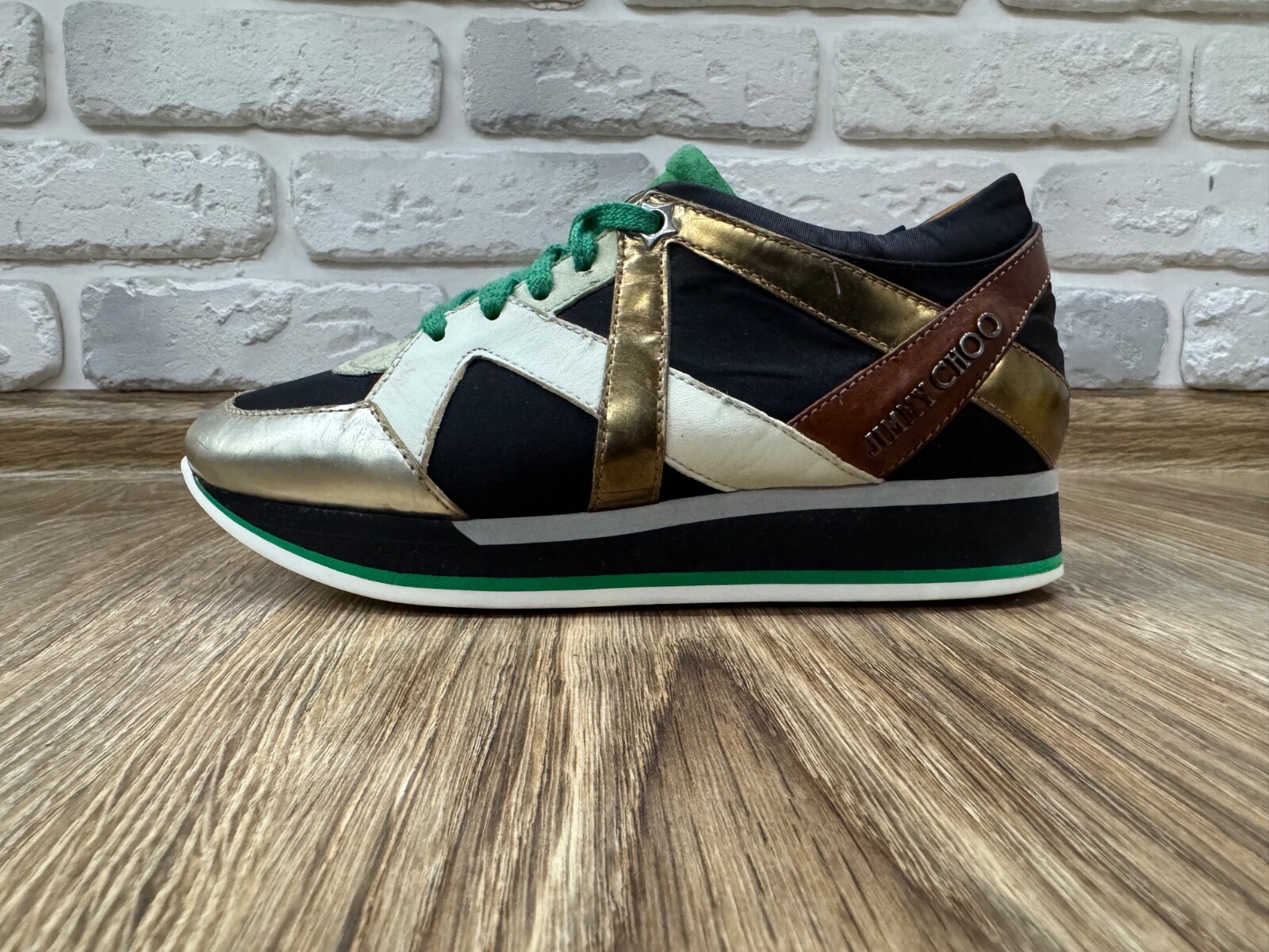 Jimmy Choo Multicolor Leather, Suede and Fabric London