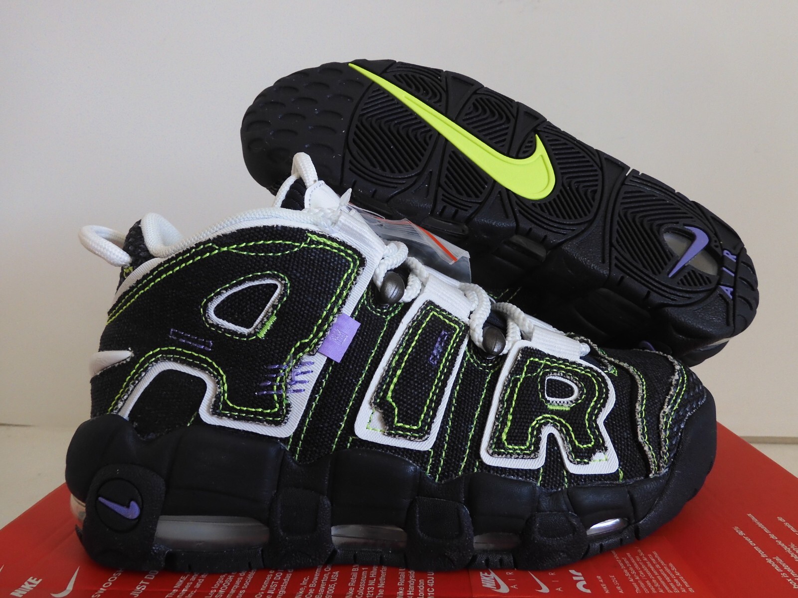 靴 NIKE Air More Uptempo (GS) OBSIDIAN NIKE AIR MORE UPTEMPO (GS) OBSIDIAN BLUE-WHITE SZ 6.5Y