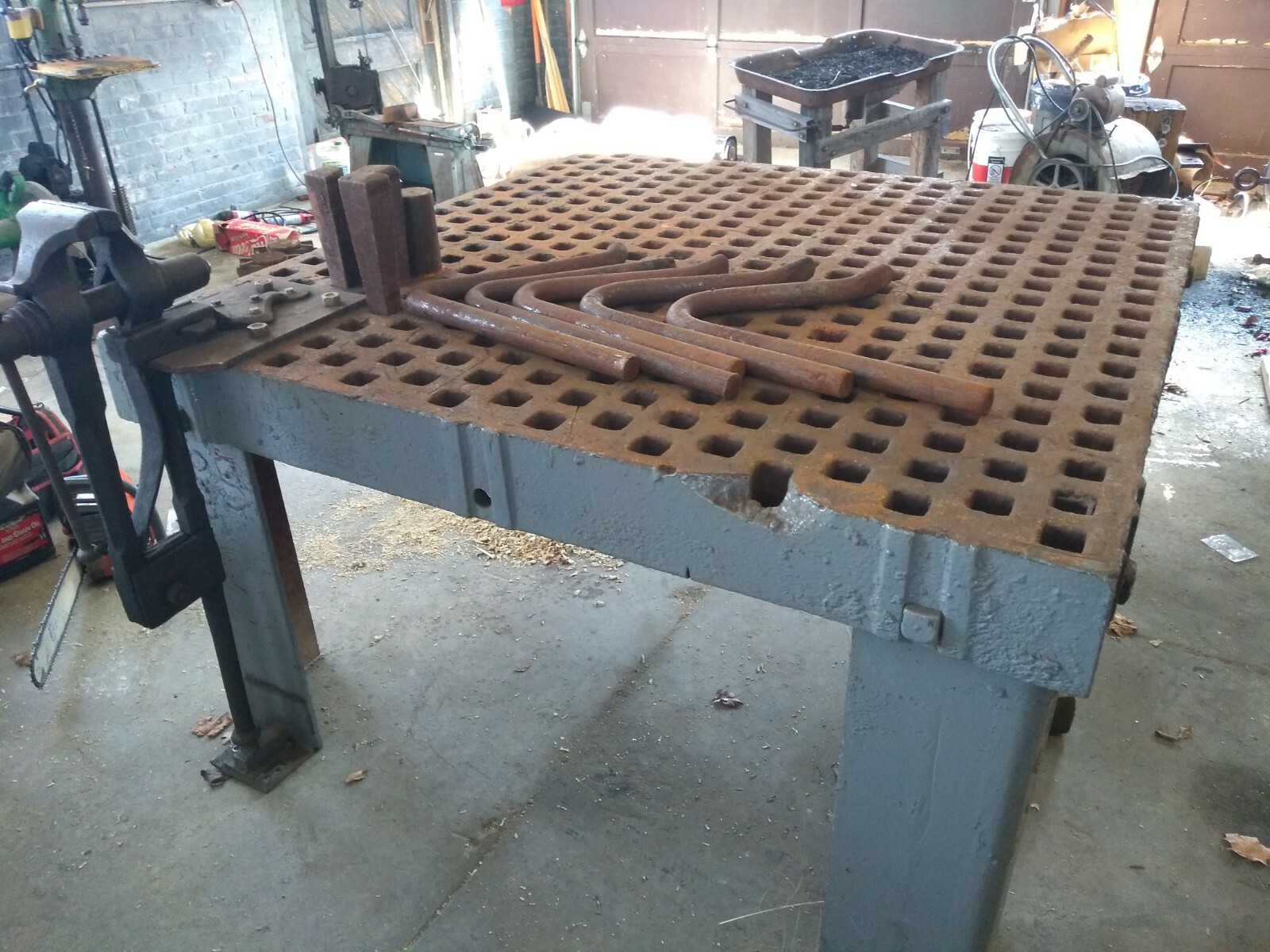 welding platen 5x5 foot,  5