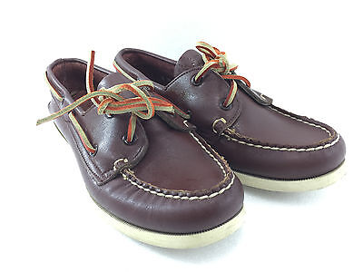 Sperry Top-Sider Womens 6 M Brown Leather Boat Deck Shoes Non-...