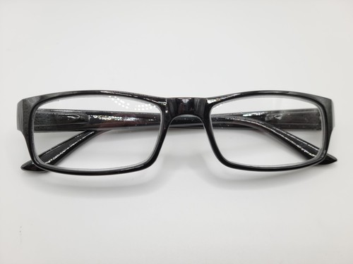 Rectangular Reading Glasses +2.00 - Black - Unisex