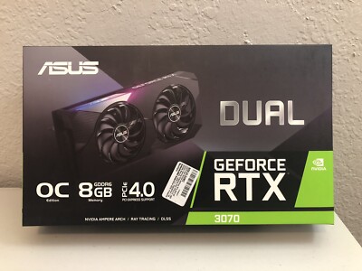 Non LHR Brand NEW ASUS RTX 3070 Dual O8G GPU DUAL-RTX3070-O8G Graphics Card
