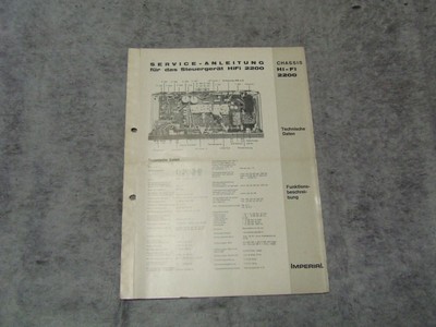 Radio Schaltplan GRUNDIG AM FM Super 2004 GW