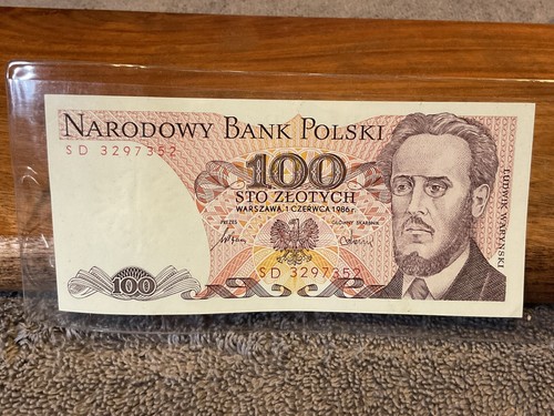 Poland 100 Zlotych Note 1988 Narodowy Bank Polski MINT | eBay