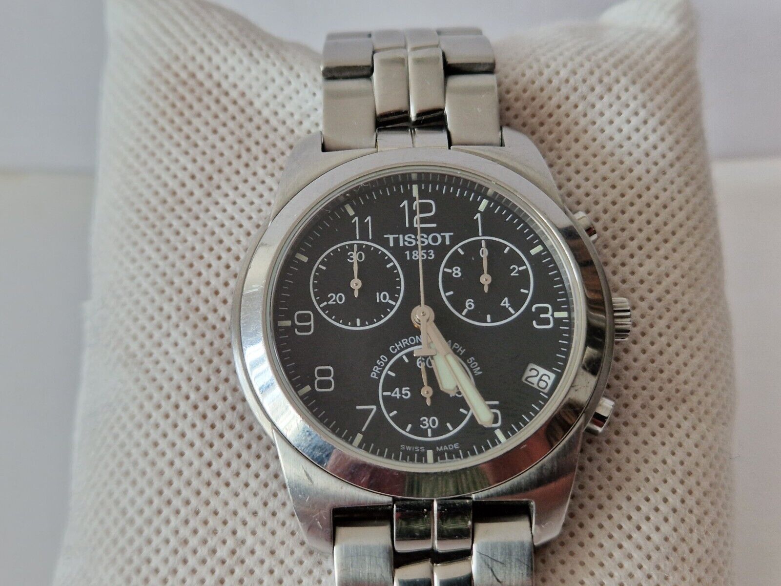 Tissot PR 50 Chronograph - 50 m - Black Dial -Ref J378/478 Tissot PR 50 Chronograph - 50 m - Black Dial -Ref J378/478