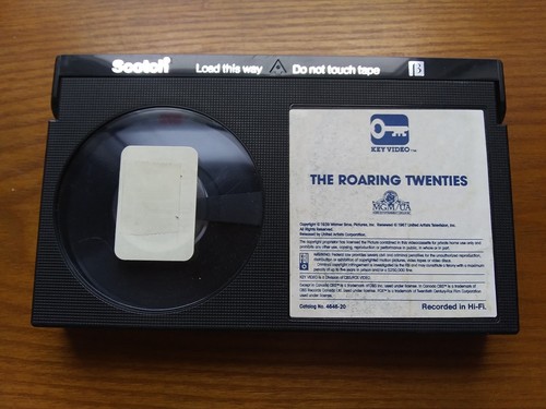 THE ROARING TWENTIES BETA Key Video 1939 B&W James Cagney Humphrey Bogart