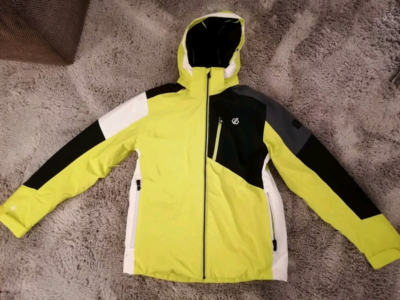 Dare2be Halfpipe Herren Skijacke Mit Kapuze Gr. Eu 50 (M) Gelb Schwarz