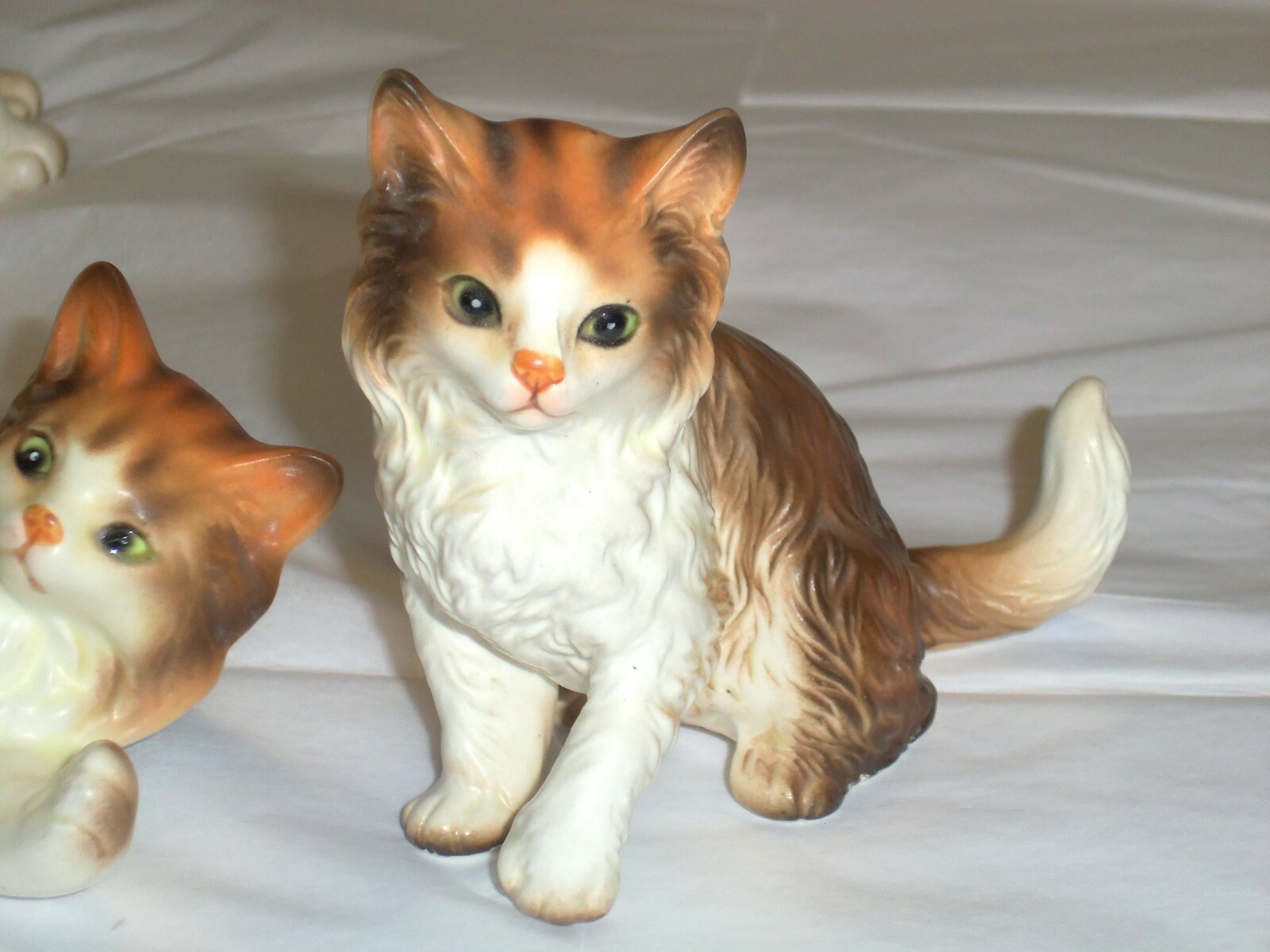 Lefton 3 pc Cats Mother w/ 2 Kittens #H6364  & H2942 Japan