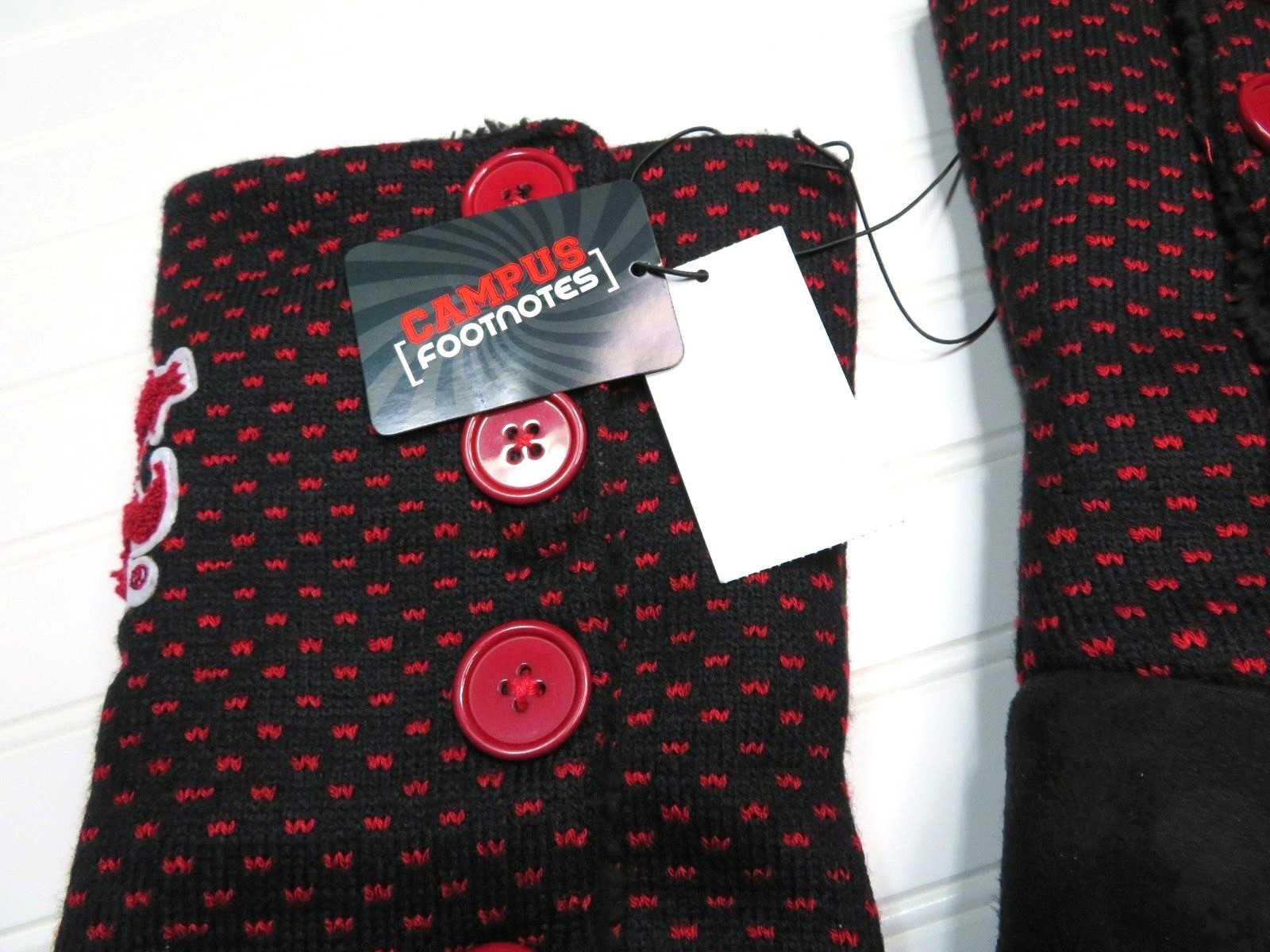 Campus Footnotes NWOB Womens Slippers sz XL 11-12 Wa State College Cougars Team