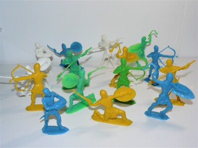 6- Lote 15 Figuras Soldados MEDIEVALES Caballeros Knights Soldiers tipo Comansi