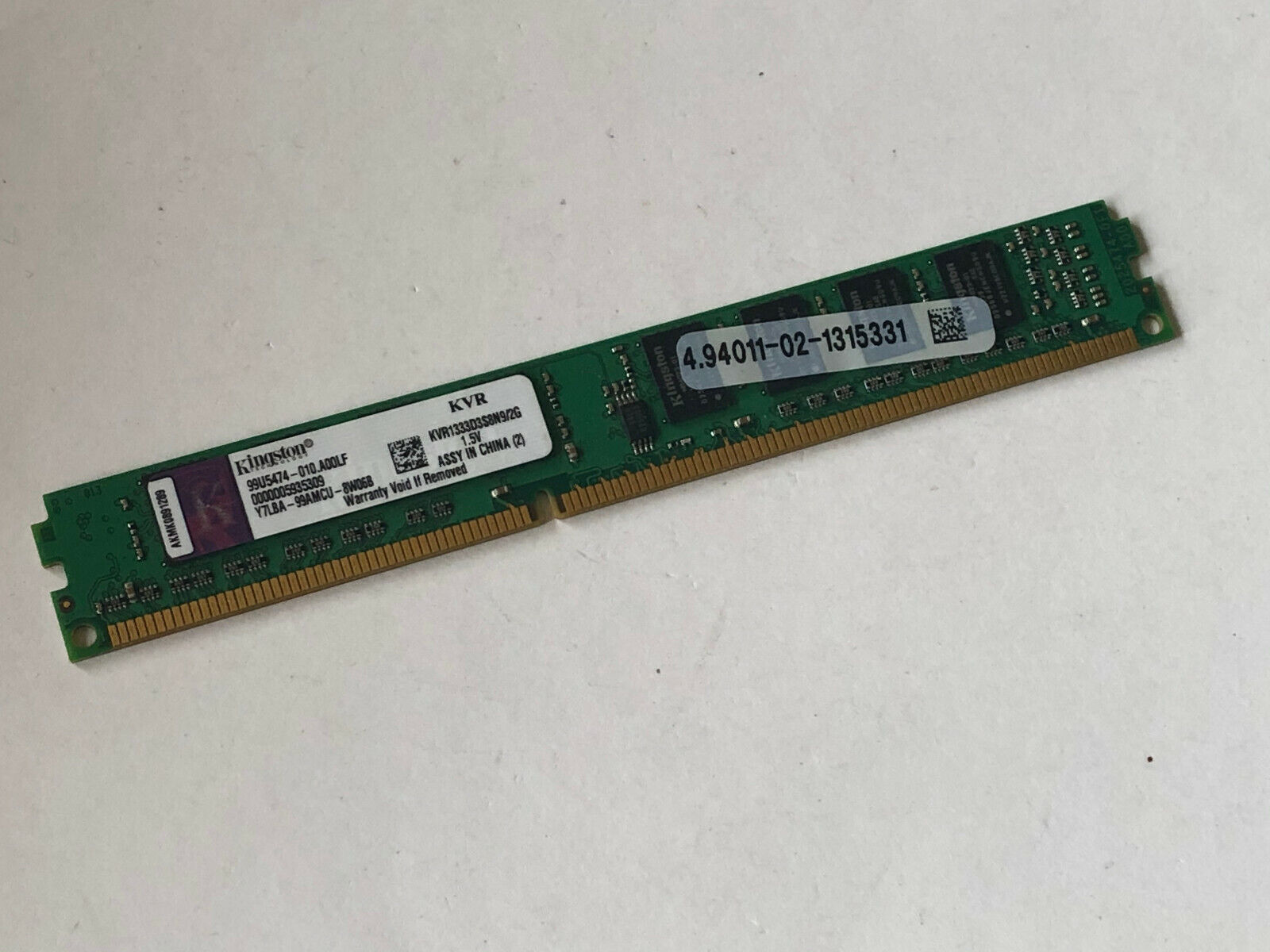 KINGSTON RAM KVR1333D3S8N9/2G 99U5474-010.A00LF | eBay KINGSTON RAM KVR1333D3S8N9/2G 99U5474-010.A00LF | eBay