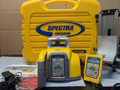 SPECTRA PRECISION HV302 HORIZ / VERT INTERIOR RED LASER PACKAGE RECHARGEABLE