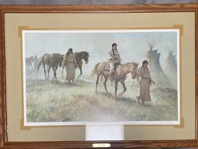 Kenneth Riley Framed Matted Lithograph Print  The Dowry  Limited Edition 170/999