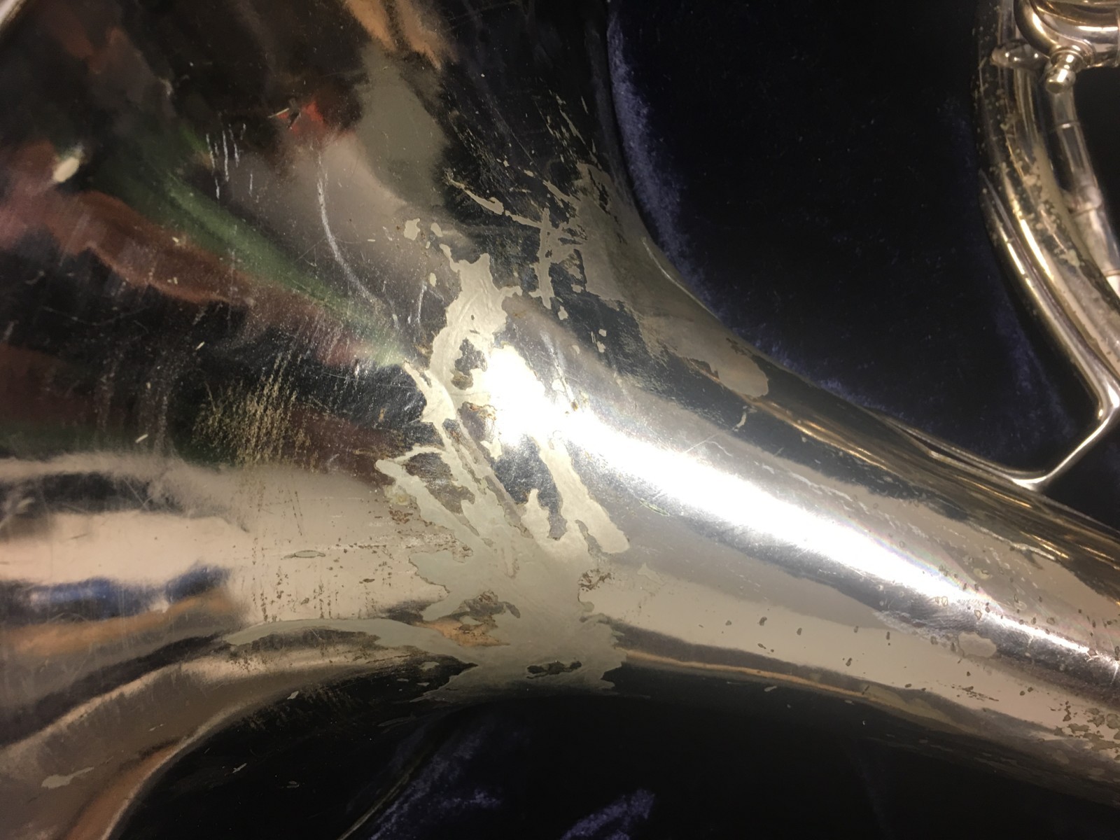 C.G. Conn Silver Elkhart French Horn