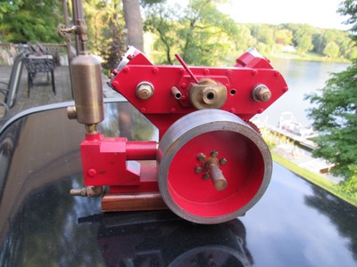 VINTAGE ORIGINAL STUART TURNER STYLE TWIN OSCILLATOR STEAM ENGINE MODEL RUNS