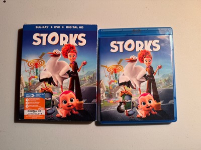 STORKS ~ Blu-ray + DVD 2016FAST FREE SHIPPING VG+ Slipcover