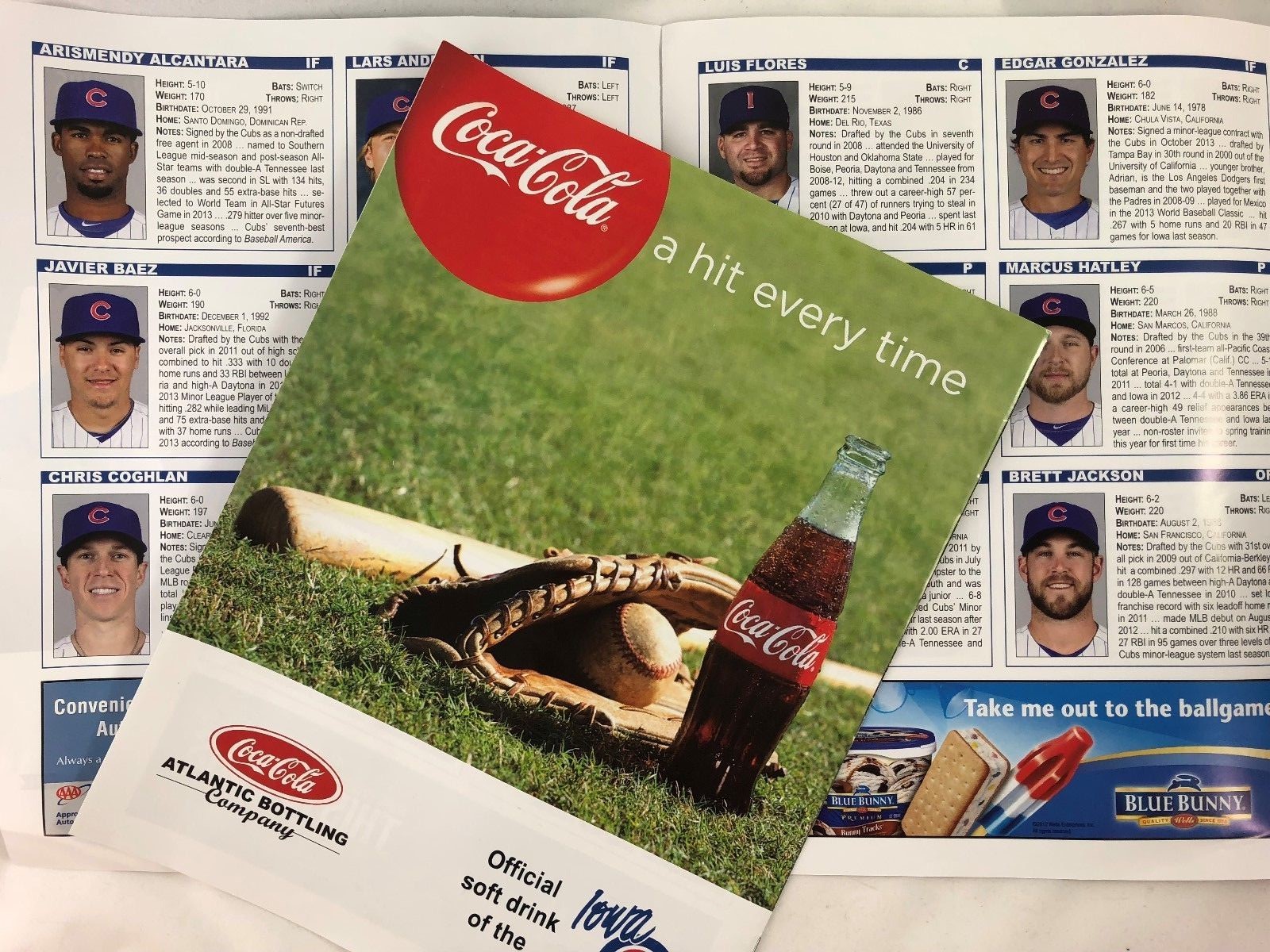 KYLE HENDRICKS Cover 2014 Iowa Cubs AAA Chicago Program JAVIER BAEZ & More!