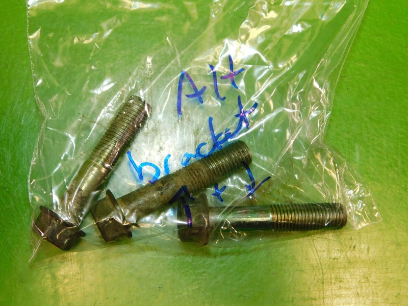 96-00 Civic del Sol Si OEM alternator upper lower mount bracket bolts SET D16