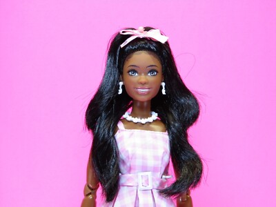 Custom Brooklyn in Barbie the Movie Dress Restyled doll