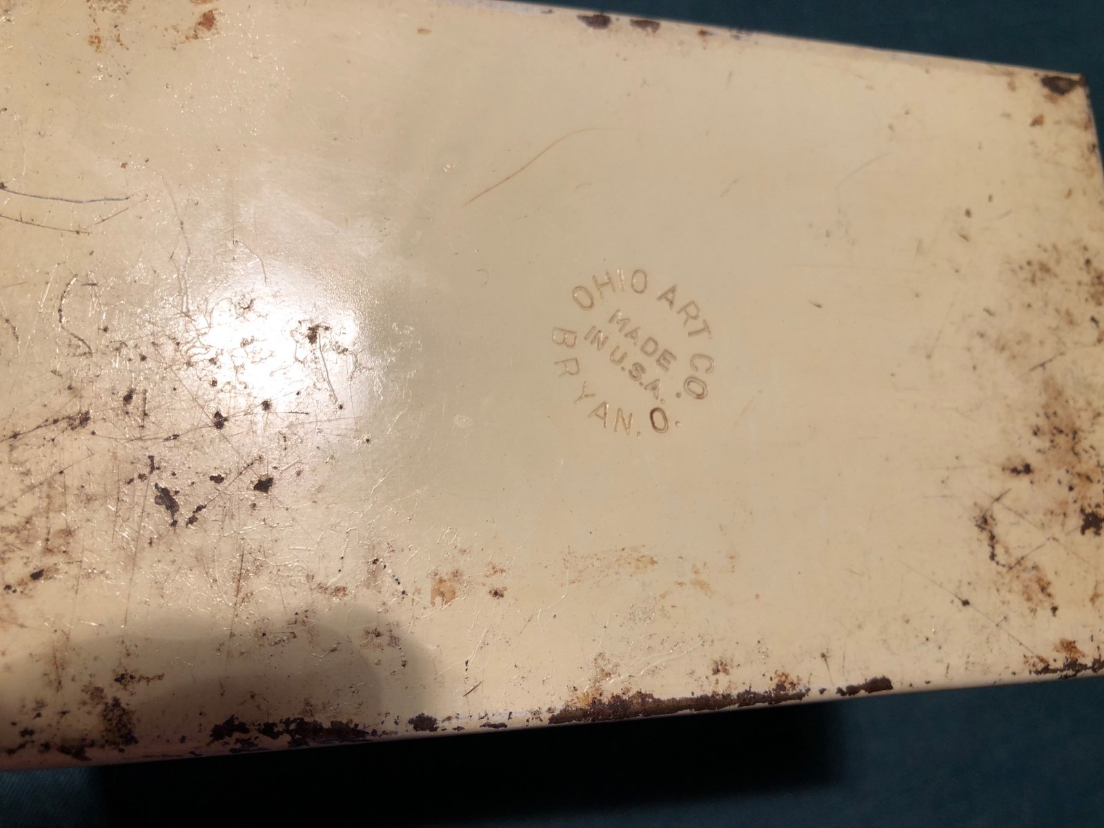 Old Vtg OHIO ART Metal Tin RECIPE CARD FILE BOXES 2 Boxes