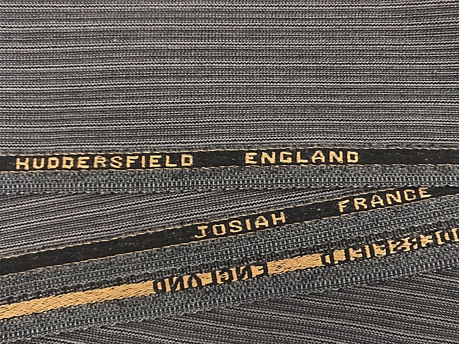 Josiah France Huddersfield England Wool Suit Fabric 3+ yd, 2.9m Gray