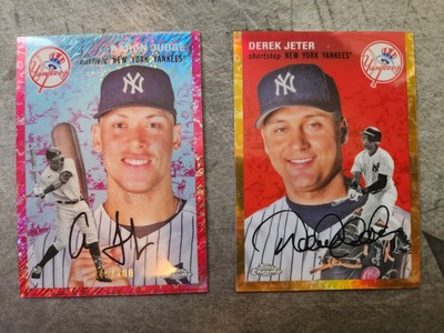 Topps Chrome Platinum Aaron Judge /100 And Derek Jeter /50 Refractor SSP Yankees