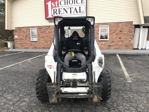 2016 BOBCAT S530 WHEELED SKID STEER LOADER, OPEN ROPS, 46HP!