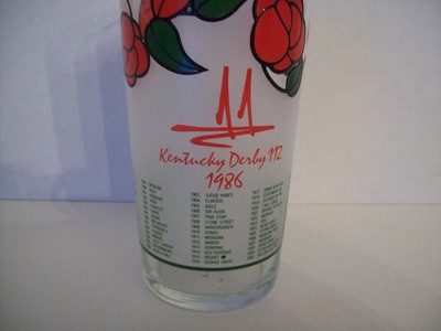 1986 Kentucky Derby Glass Tumbler