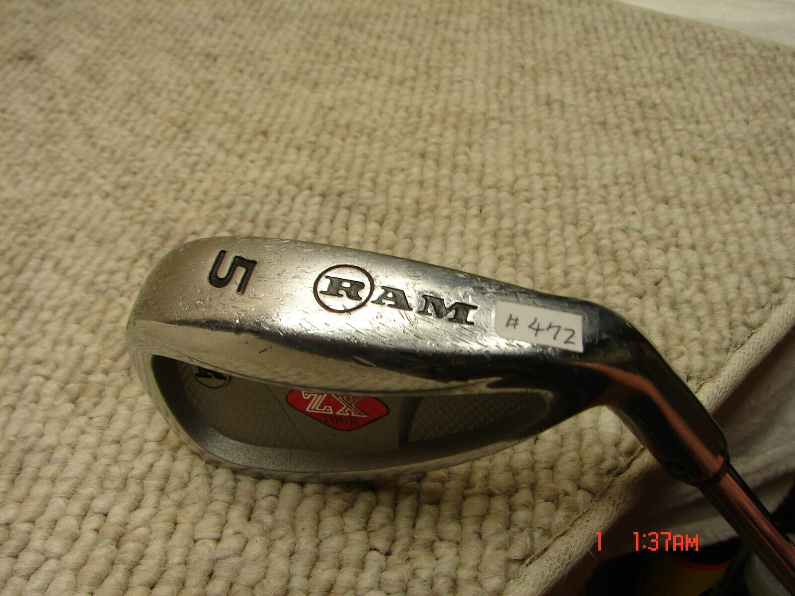 *Ram ZX Tour #5 Iron Men's Right Hand #472 *Ram ZX Tour #5 Iron Men's Right Hand #472