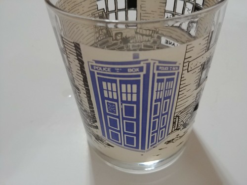 Dr Who Vintage Color Changing Drinking Glass 1987