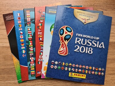 Panini World Cup & European Championships Empty Albums x 6