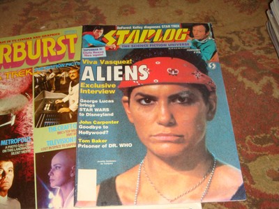 10 Vintage Sci Fi Magazines and Comics - Mostly STAR TREK Related - Nice Group