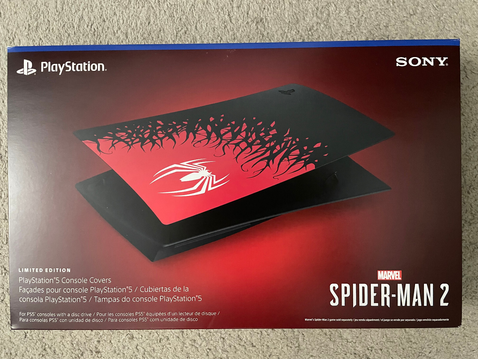 Playstation 5 Authentic Limited Edition Spider-man 2 COVERS