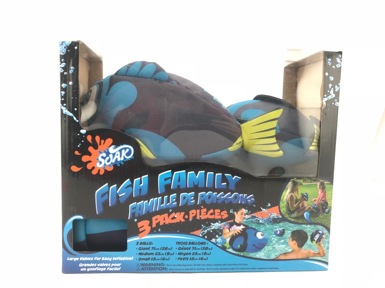 Fish Family Pool Toys Family Comes in 3 Different Sizes WH005
